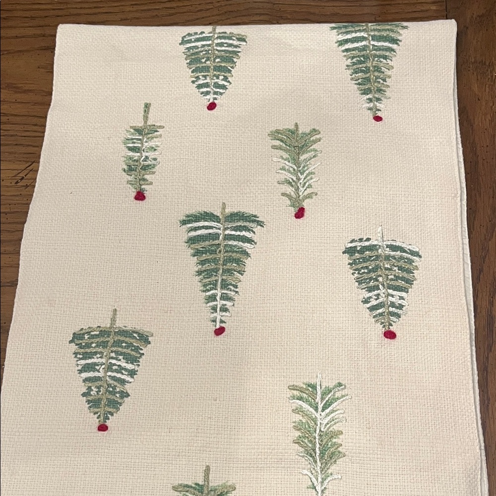 Cynthia Rowley Festive Tree Pattern Table Runner, 68 x 16 inches - Picture 5 of 11